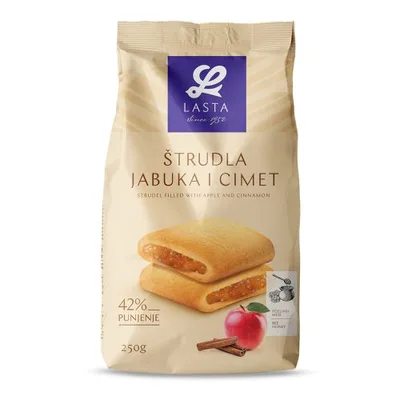 Tastino Štrudla Jabuka Cimet 252 g