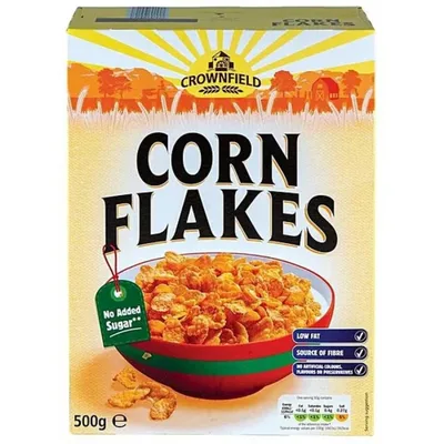 Crownfield Corn Flakes Sa Med. I Kikirik 500 g