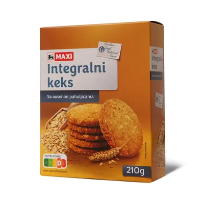 Tastino Integr.Keks Sa Ovs.Pahulj 210 g