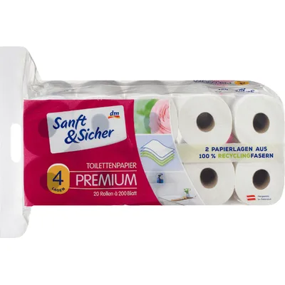 S&s Toalet Papir Prem. 4-Sl 4000 kom