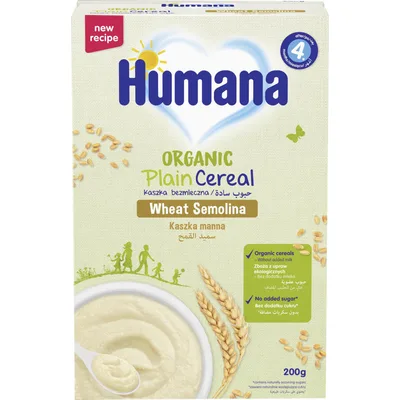 Kašica Organska Bezmlečna Sa Grizom Humana 200 g