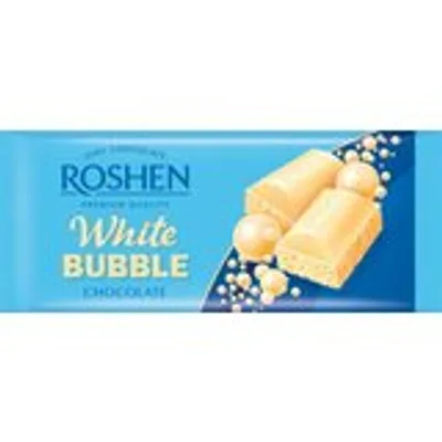 Čokolada Mlečna Bela Vazdušasta Roshen 80 g