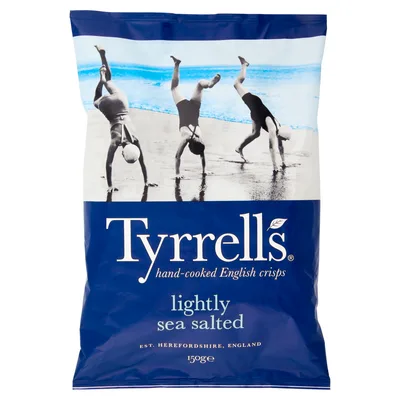 Čips Slani Sa Morskom Solju Tyrrells 150 g