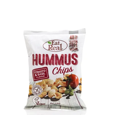 Čips Od Humusa Sa Paradajzom I Bosiljkom Eat Real 45 g