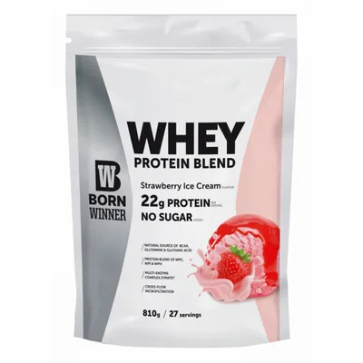 Whey Protein Strawberry Ice Cream Born Winner 810 g