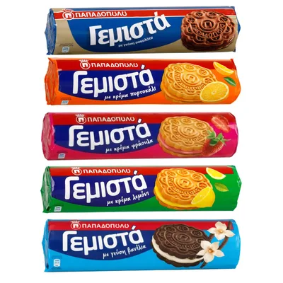 Keks Punjen Kremom 30% Sa Ukusom Jagode Papadopoulos 200 g