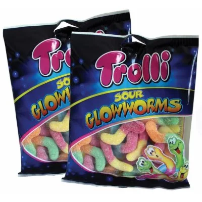 Gumene Bombone Sa Aromom Voća Sour Slay Worms Gum On 80 g