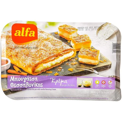 Bugatsa Solunska Sa Kremom Od Vanile Alfa Foods 800 g