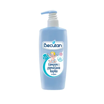 Becutan Šampon I Kupka Za Bebe 2u1 Alkaloid 400 ml