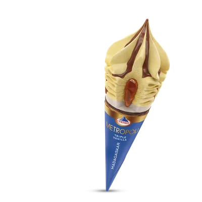 Sladoled Cermat Metropoli Cono Vanila Madagaskar 180 ml