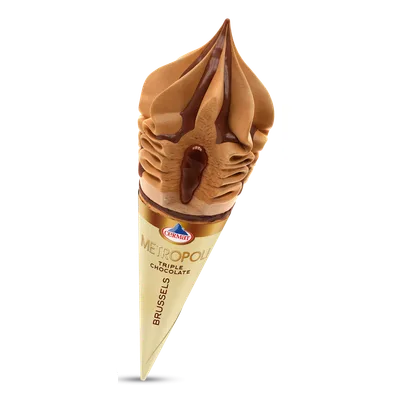 Sladoled Cermat Metropoli Cono Tripplr Choco Brussels 180 ml