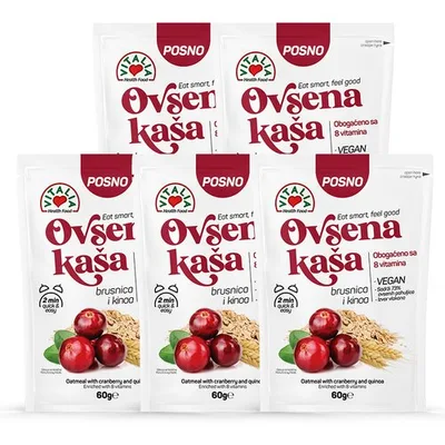 Vitalia Ovsena Kaša Brusnica I Kinoa 60 g