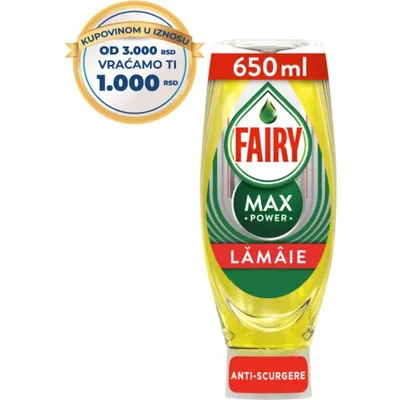 Fairy Deterdzent Za Sudove Lemon 650 ml