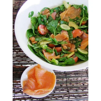 Salata Mediteranska Od Povrća Sa Lososom170gr Fisher King 170 g
