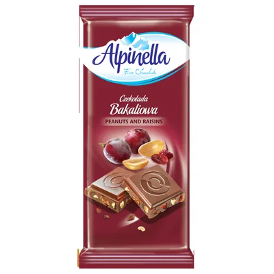 Cokolada Alpinellamlecna Bela 90 g