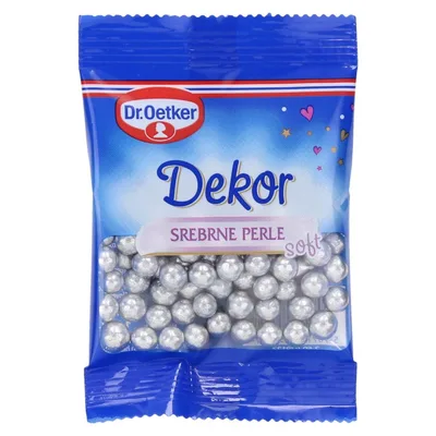 Dr.Oetker Srebrne Perle Dekor 10 g