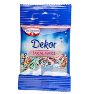 Ukras za Torte Šarene Mrvice Dr Oetker 10 g