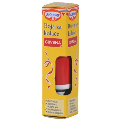Dr.Oetker Boja Za Kolace Crvena 10 g