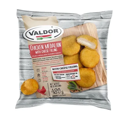 Pileći Medaljoni Punjeni sa Sirom Tisacoop 480 g