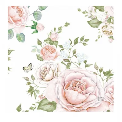 Salvete 33 X 33 Cm Rose Glory 3sl Duni 20 kom