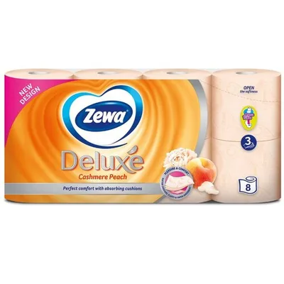 Zewa Toalet Papir Deluxe Peach 8/1trosl