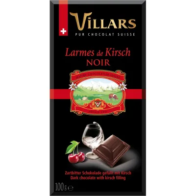 Čokolada Tamna Punjena Rakijom Viljamovkom Villars 100 g