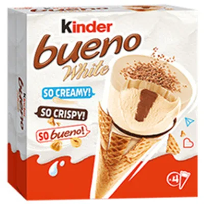 Kinder Sladoled Bueno White Kornet 62 g