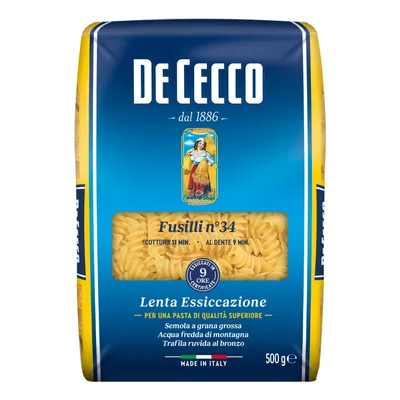Testenina Fusilli De Cecco 500 g