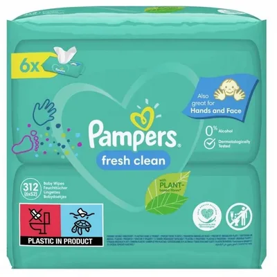 Pampers Vlazne Maramice Fresh 312 kom