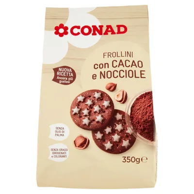 Keks Frollini Kakao I Lesnik Conad 350 g