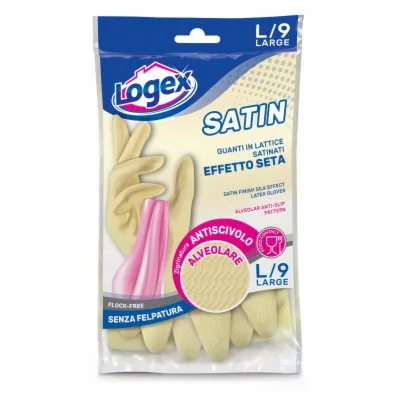 Logex Satin Gumene Rukavice Sa Pam. Postavom (l)