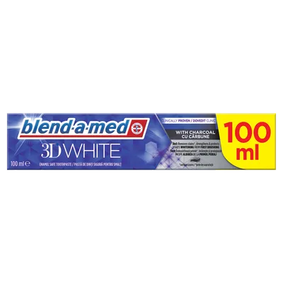 Pasta Za Zube Bam 3dw Charcoal 100 ml