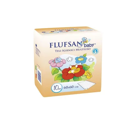 Baby Nepremočivi Podmetači Flufsan 60x60 Europrosan 10 kom