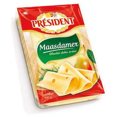Sir Polutvrdi Slice Maasdamer President 100 g