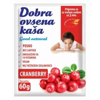 Kaša Dobra Ovsena Brusnica 65 g