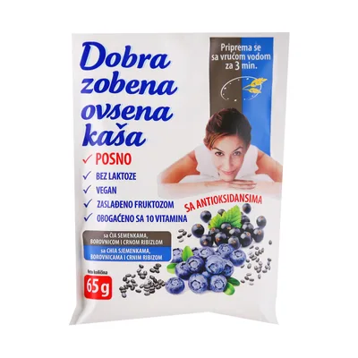 Kaša Dobra Ovs Borovnica Čia 65 g