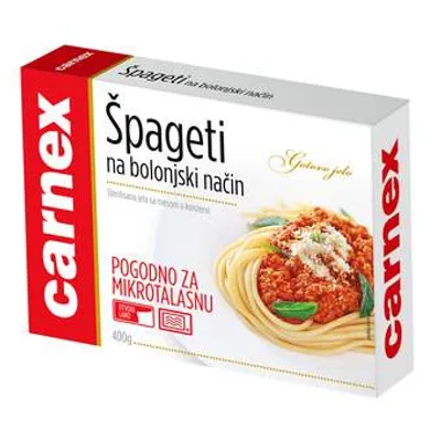 Carnex G.J.Spageti Na Bolonjski Nacin 400 g