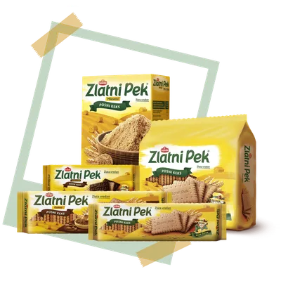 Keks Polučokoladira Zlatni Pek 145 g