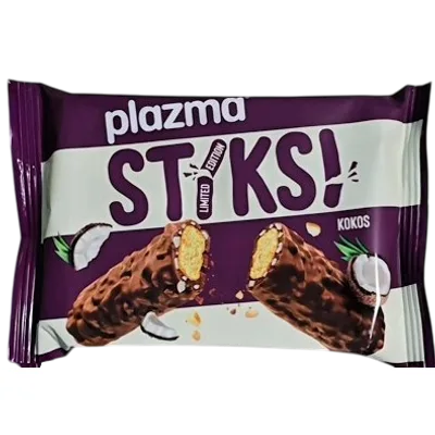 Plazma Stiksi Kokos-Keks Preliven Čokoladom Bambi 64 g