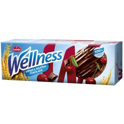 Bambi Keks Wellness Integralni Sa Višnjom Preliven Mlečnom 155 g