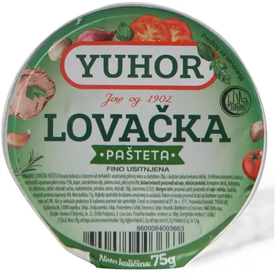 Yuhor Pasteta Lovacka 75 g
