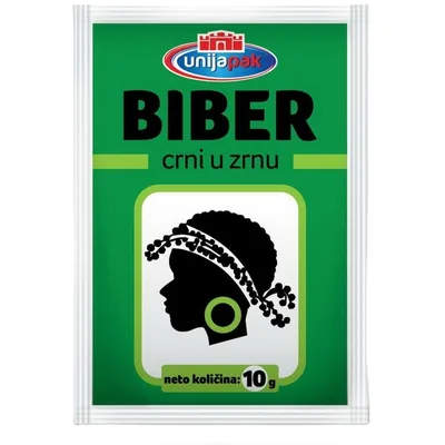 Začin Biber Unija Zrno 10 g