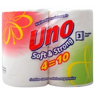 Toaletni Papir 3sl Soft&strong Uno