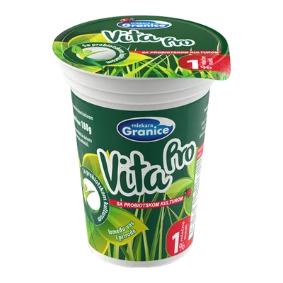 Jogurt Mlekara Granice Vita Pro 1% Casa 180 g