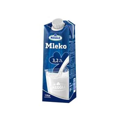 Meggle Mleko Sterilizovano 3,2% Mm Čep 1 L