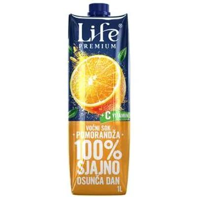 Nectar Sok Life Pomorandza 100% 1 L