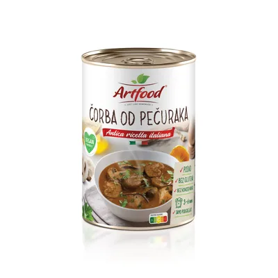 Čorba Od Pečuraka Artfood Limenka 400 g