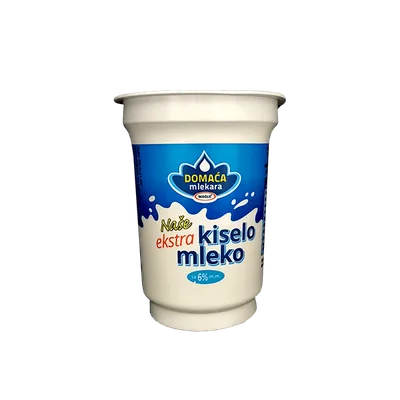 Nase Extra Kiselo Mleko 6% Domaca Mlekara 400 g