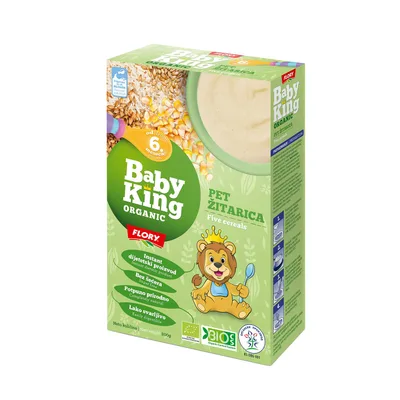 Hrana Za Bebe Instant Babay King Pirinač, Kukuruz, Mleko Ja 200 g