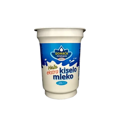 Ekstra Kiselo Mleko 6.0% Zapis Tare 180 ml